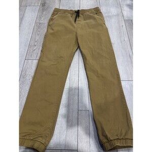 Old Navy Boys Size XXL 18 Husky Chino Joggers Taper Pants Khaki Pockets